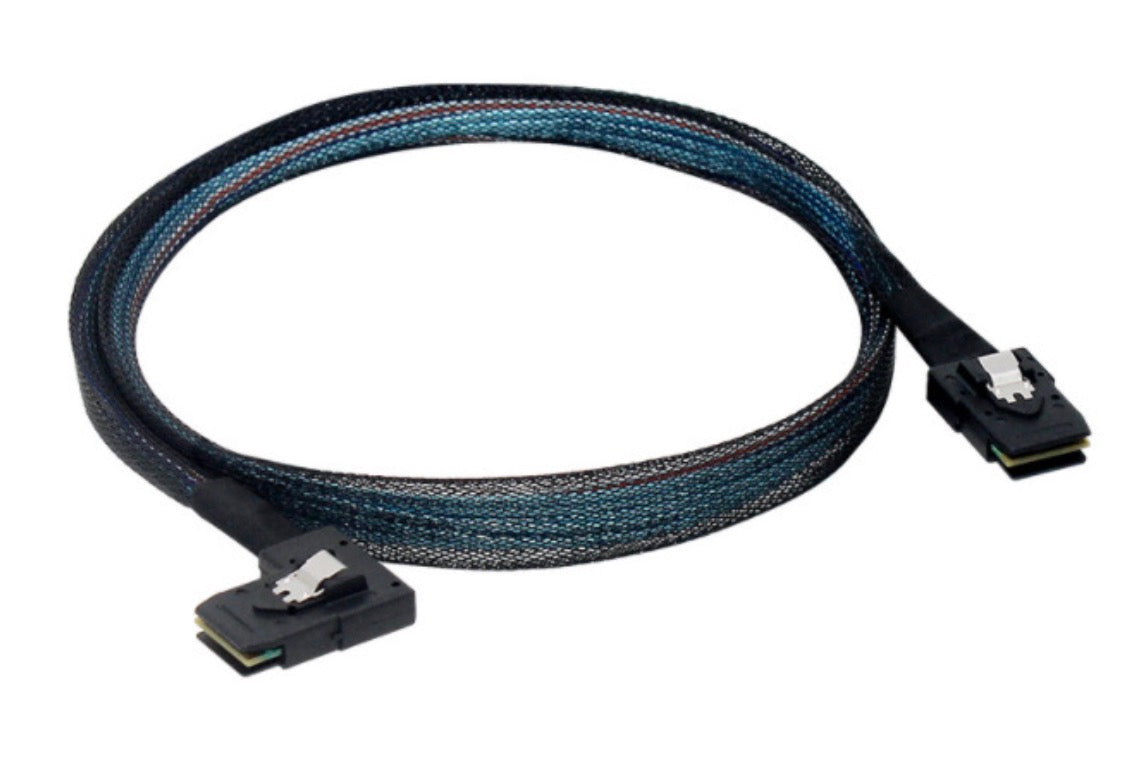 Internal Mini SAS 36Pin SFF-8087 to SFF-8087 Angled Mini SAS 36Pin Cable 0.8m