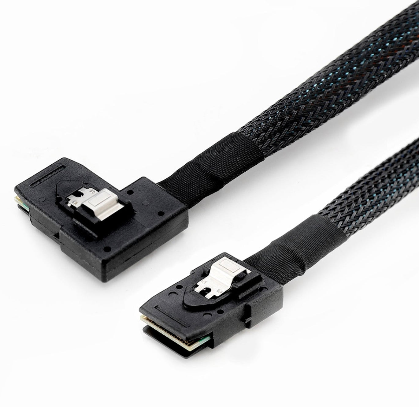Internal Mini SAS 36Pin SFF-8087 to SFF-8087 Angled Mini SAS 36Pin Cable 0.8m