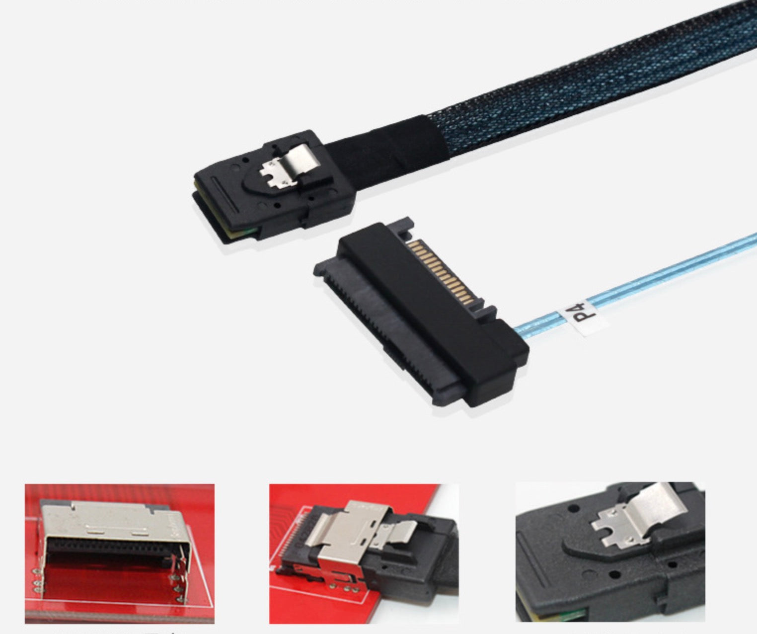 Internal Mini SAS 36Pin SFF-8087 to 4 x 29Pin SFF-8482 SATA Power Cable