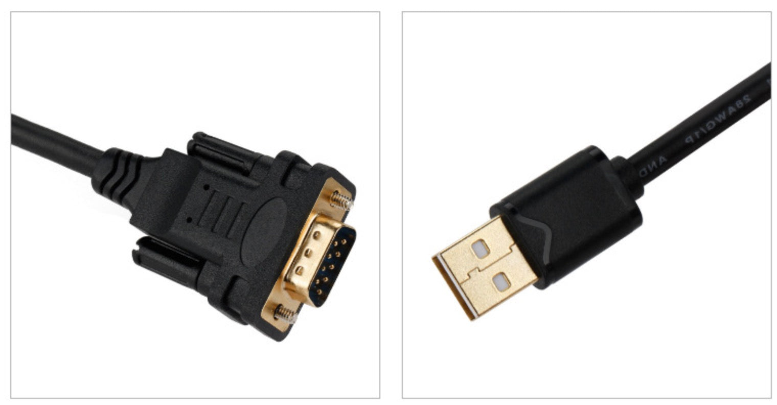USB 2.0 A Male to DB9 RS232 Male Serial Cable with FTDL Chipset