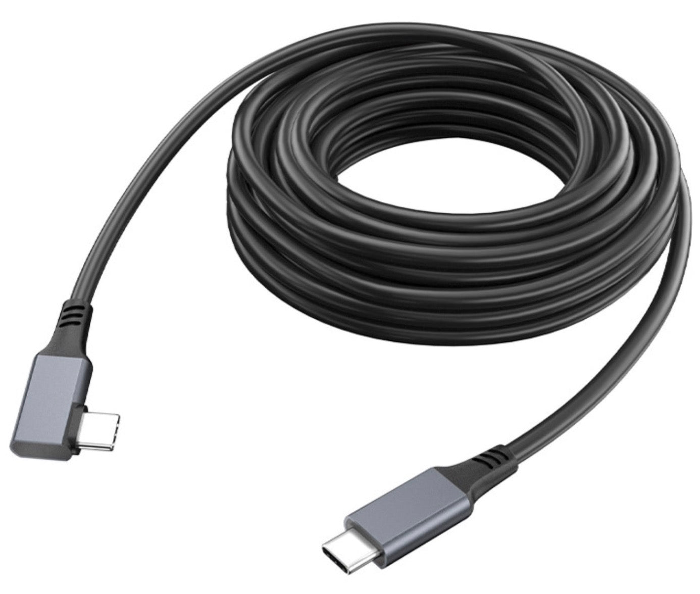 USB-C Male to Angled Male 3A 5Gbps Data Charge Cable USB 3.2 Gen 1 For Oculus Quest 2 VR Link 5m / 6m