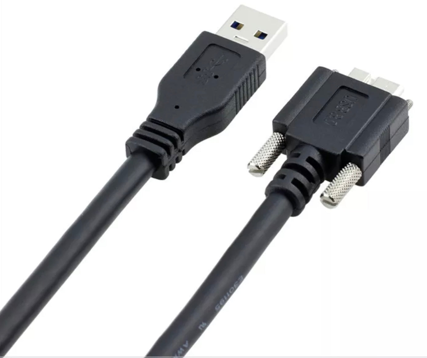 USB 3.0 A Male to USB Micro B Cable With Locking Screws 5Gbps