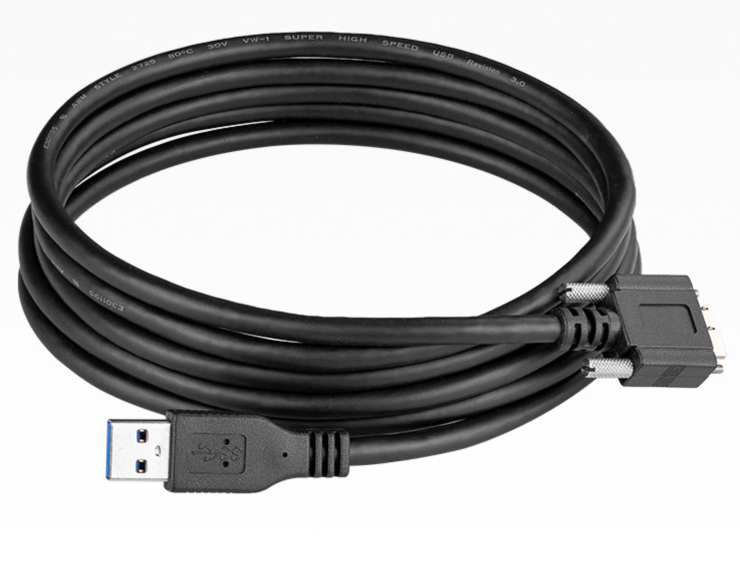 USB 3.0 A Male to USB Micro B Cable With Locking Screws 5Gbps