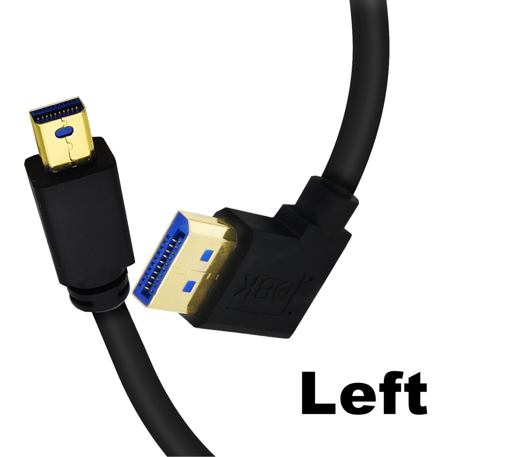 DisplayPort 1.4 8K Male to Mini DisplayPort Straight Male Cable 0.3m