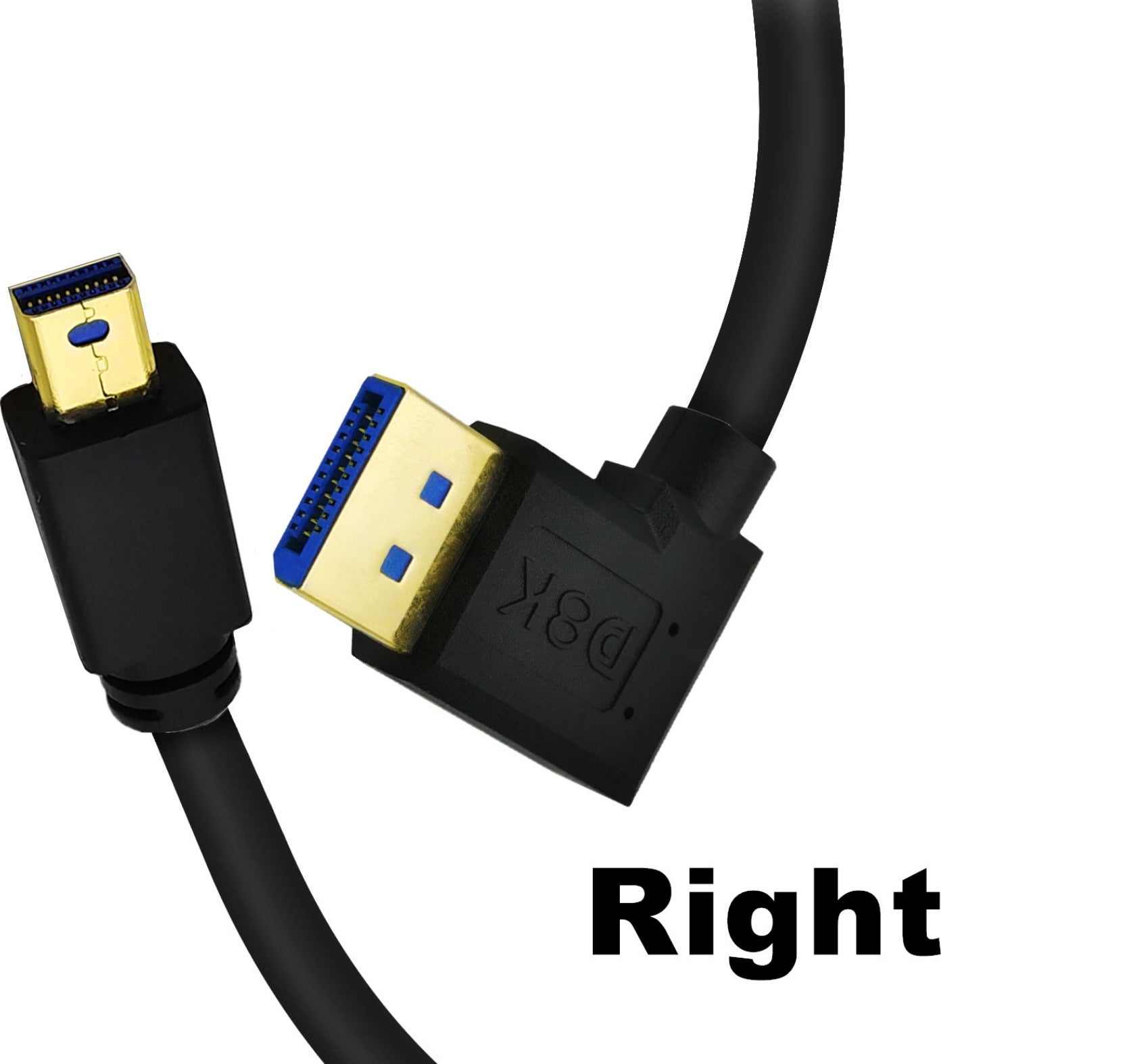 DisplayPort 1.4 8K Male to Mini DisplayPort Straight Male Cable 0.3m