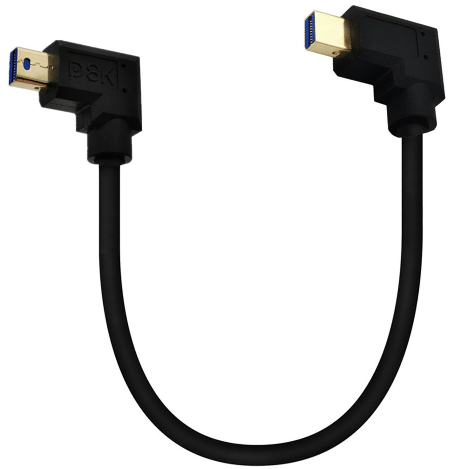 Mini Displayport Male to Male Angled Video Extension Cable 8k 1.4 60Hz 30cm