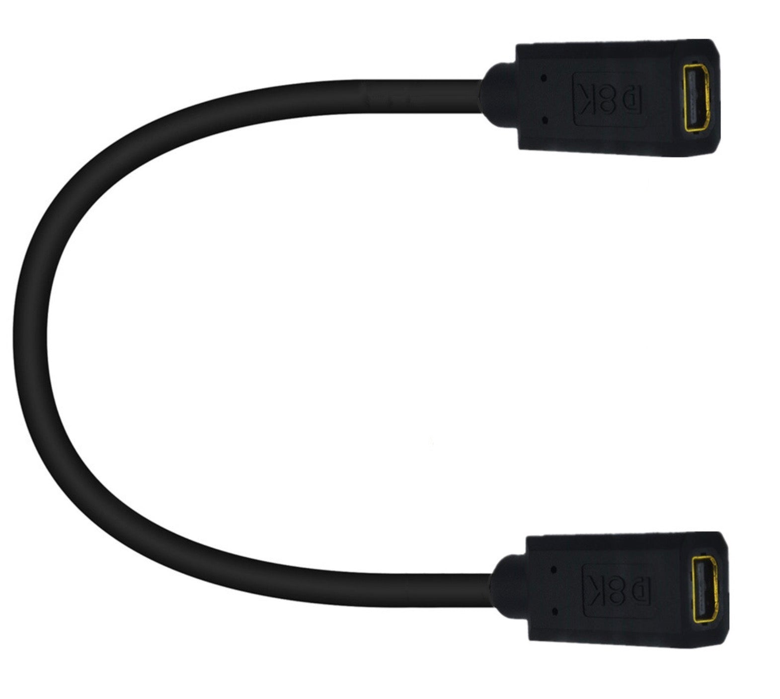 8K Mini DisplayPort 1.4 Female to Female Extension Cable 30cm