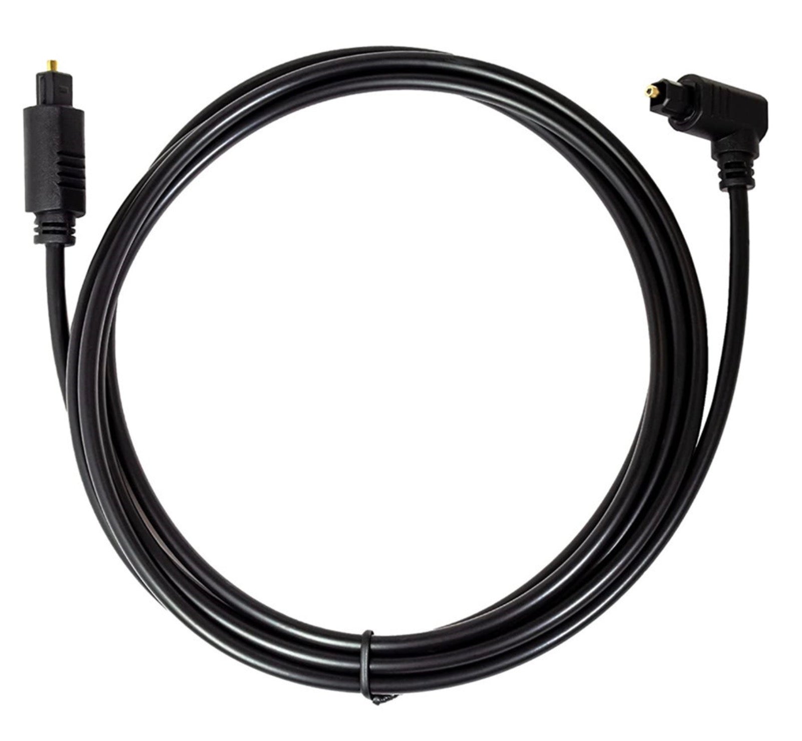 Toslink Optical Male to Male Angled Audio Cable for Sound Bars and Home Theatre Systems