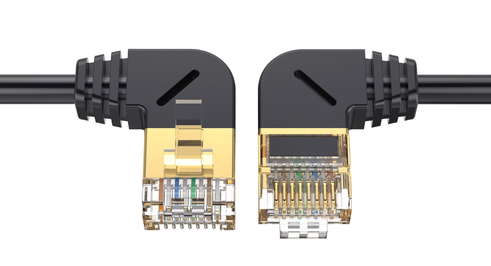 CAT8 RJ45 Ethernet Cable 40Gbps 2000Mhz High Speed Gigabit SFTP LAN Network (Left to Left) 0.5m