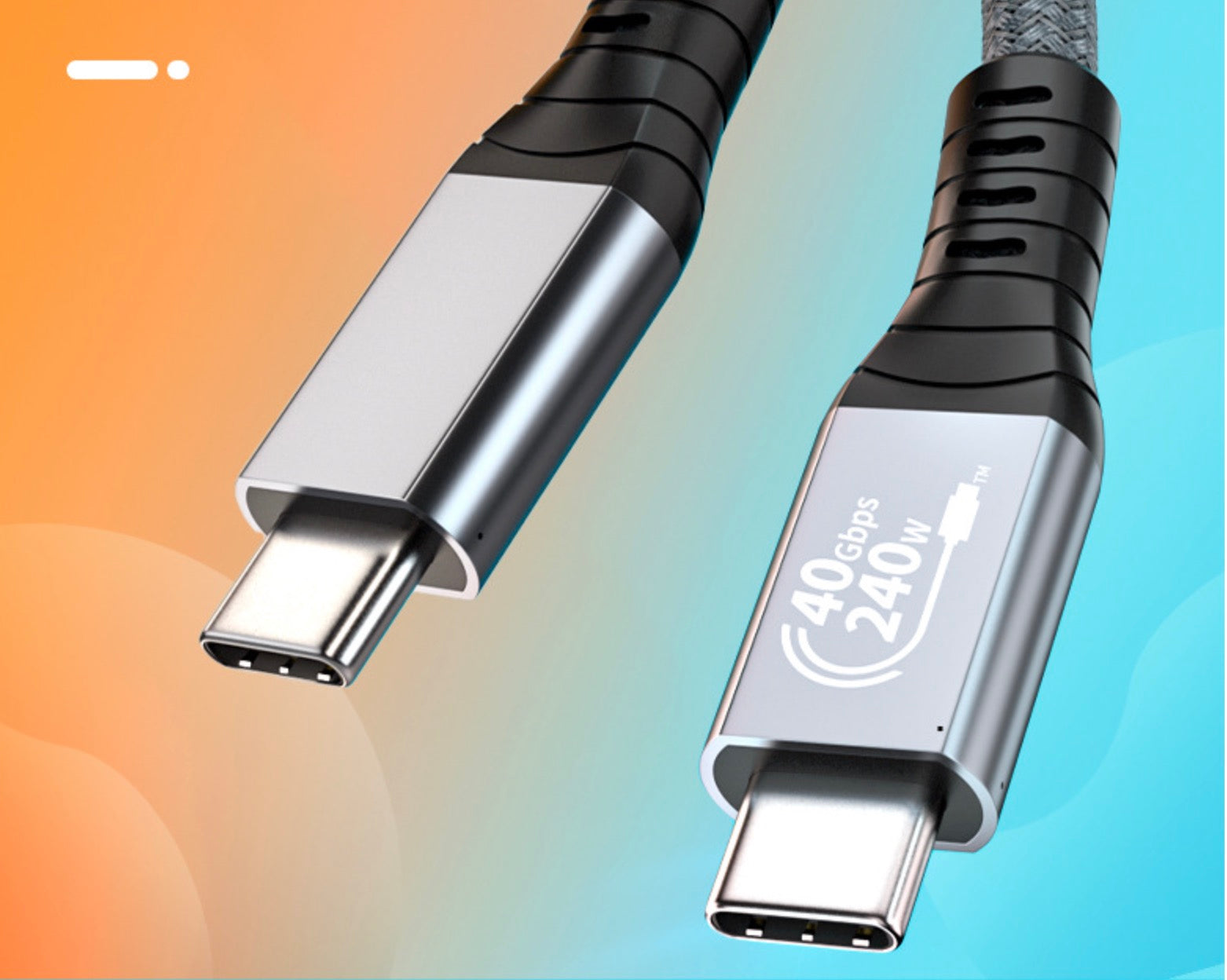 USB-C Gen 3 240W(48V/5A) PD Charging Data Cable Data 40Gbps 8K 1m