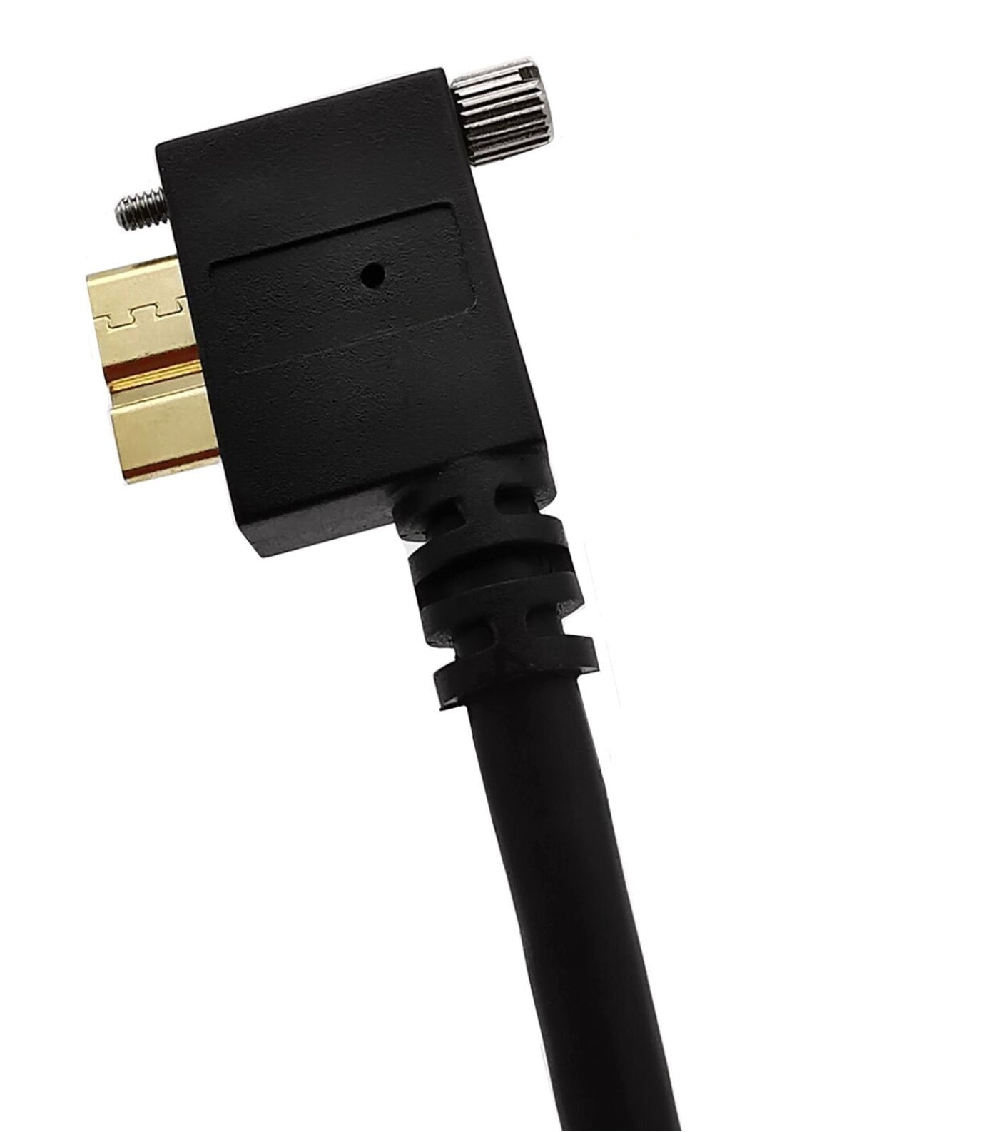 USB 3.0 A Male to Micro B Male Panel Mount Screw Locking Cable 5m