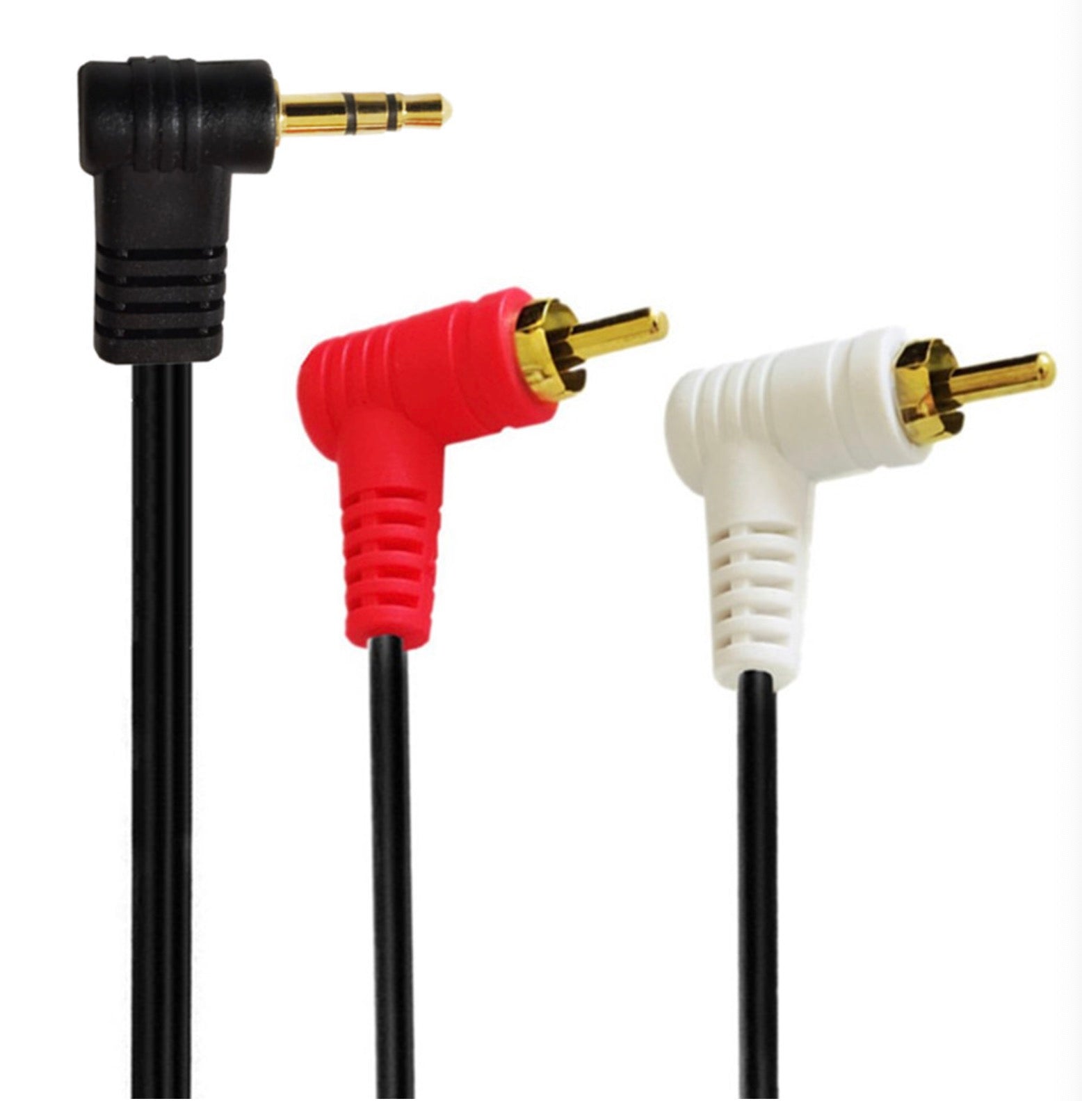 3.5mm 1/8 Stereo Mini Jack Male to 2 Male RCA Audio Splitter Cable