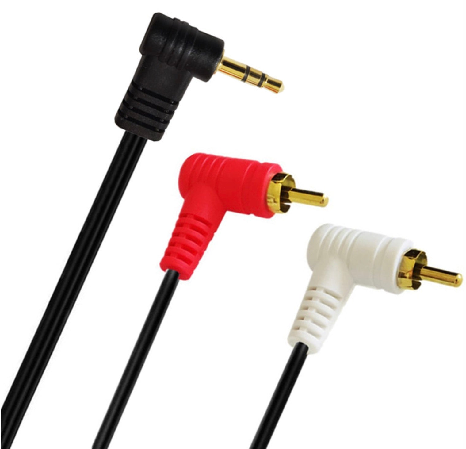 3.5mm 1/8 Stereo Mini Jack Male to 2 Male RCA Audio Splitter Cable