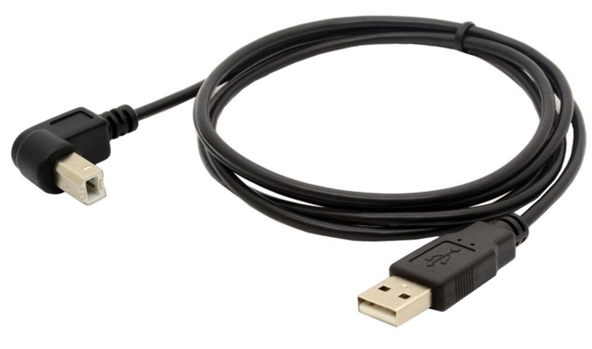 USB 2.0 Type A Male to Type B Male 90 Degree Angled Printer Scanner Cable 1.5m