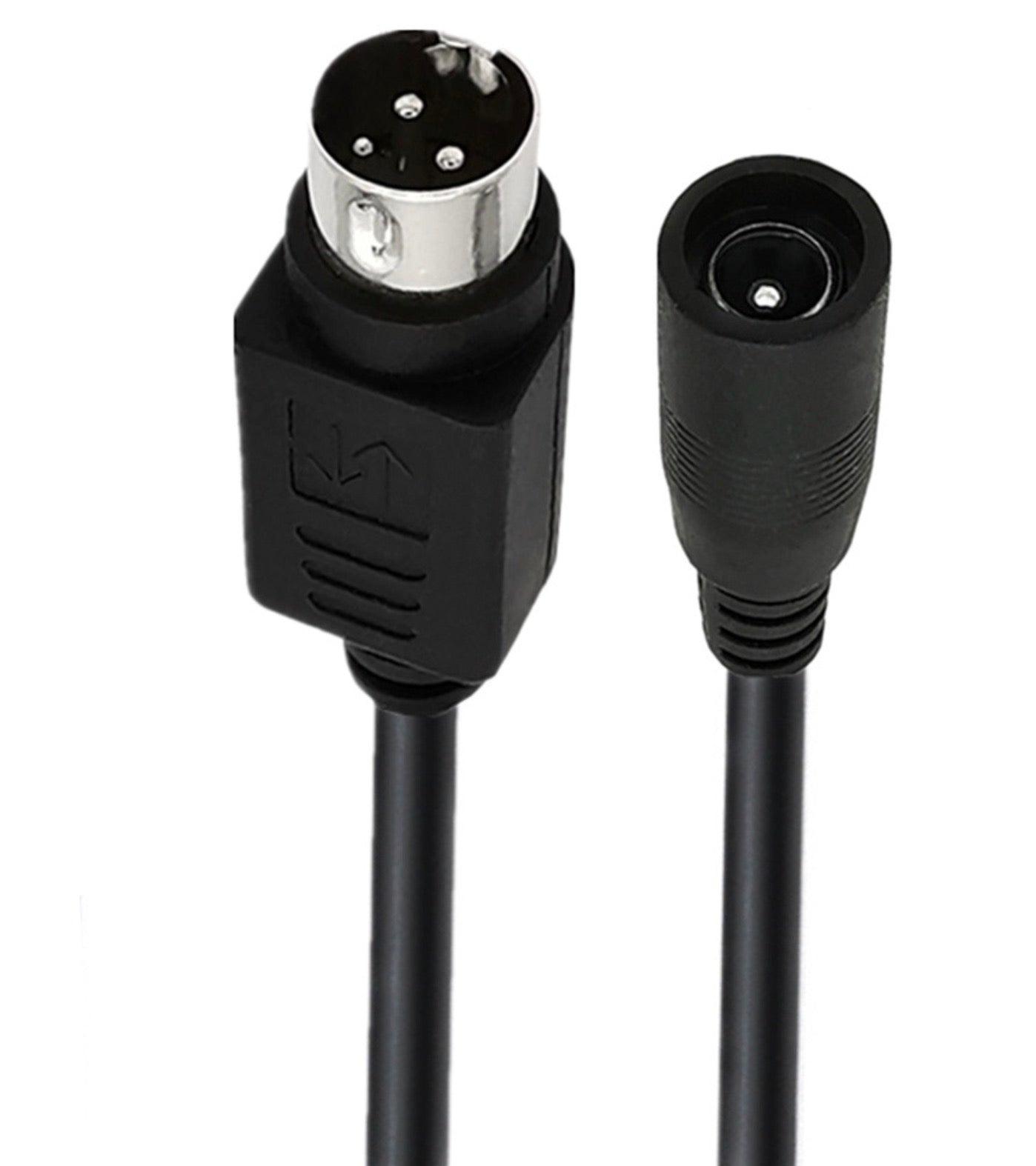 Mini Din 3 Pin Male to 5.5 x 2.1mm Female DC Power Cable 0.15m