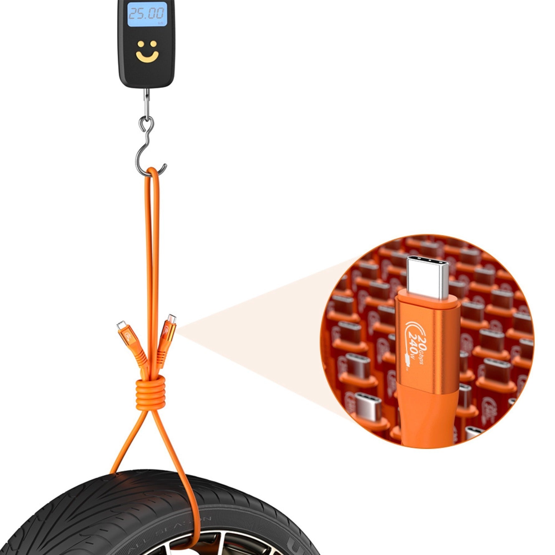 USB 3.2 USB-C to USB-C PD Charging Cable 240W 20Gbps