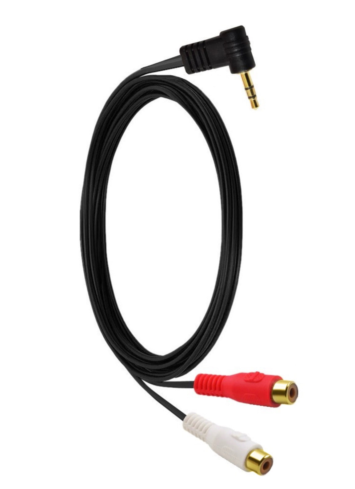 3.5mm TRS (1/8 in) Jack Male to 2  x RCA Female Audio Cable 0.25m / 1.5m