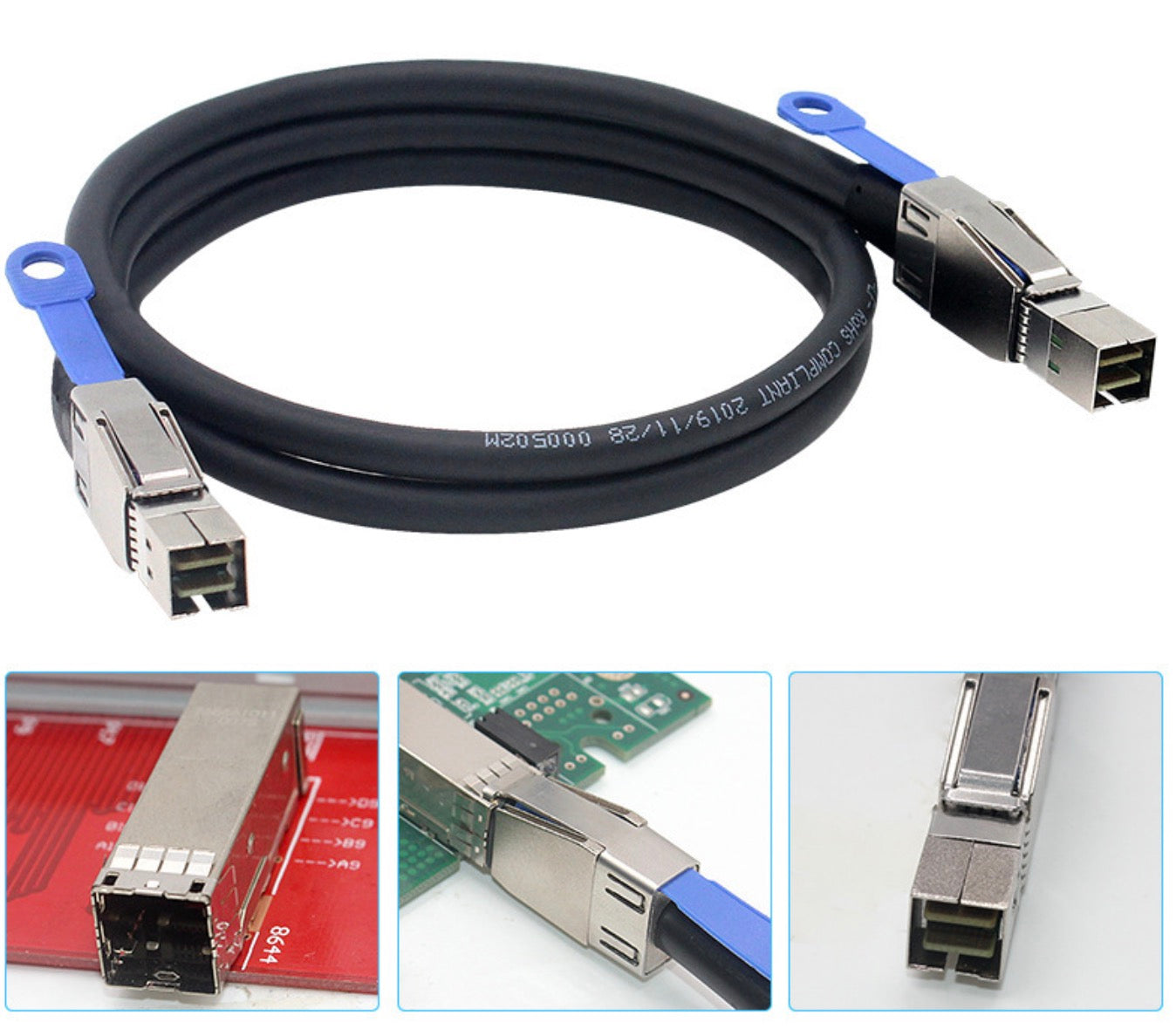 Mini SAS SFF 8644 to Mini SAS SFF 8644 External HD Data Cable 12Gbps 1m