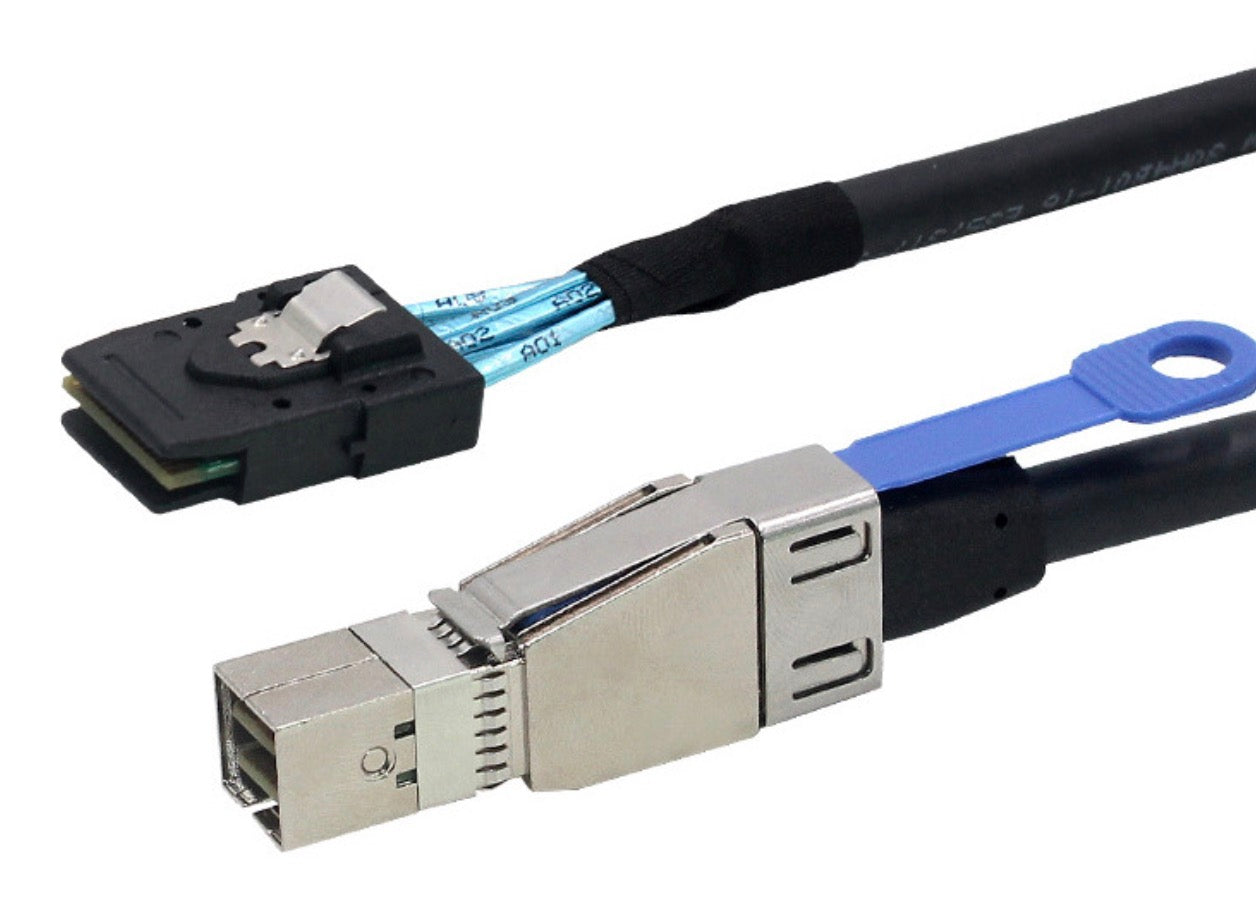 Mini SAS 3.0 SFF 8644 to Mini SAS SFF 8087 HD 36Pin Server External Hard Drive Cable 12Gbps 1m