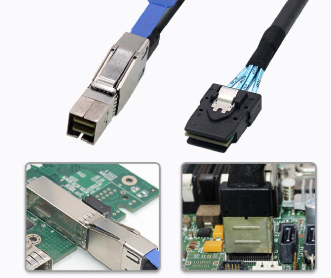 Mini SAS 3.0 SFF 8644 to Mini SAS SFF 8087 HD 36Pin Server External Hard Drive Cable 12Gbps 1m