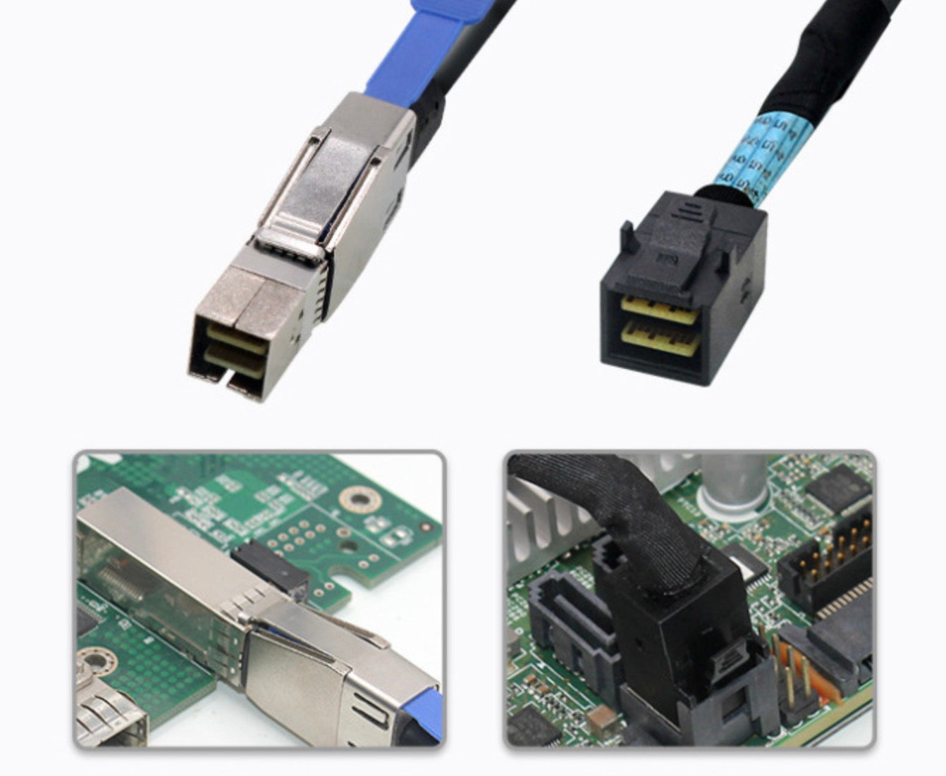 Mini SAS HD SFF-8644 to Mini SAS HD SFF-8643 Data Server Raid Cable 1m