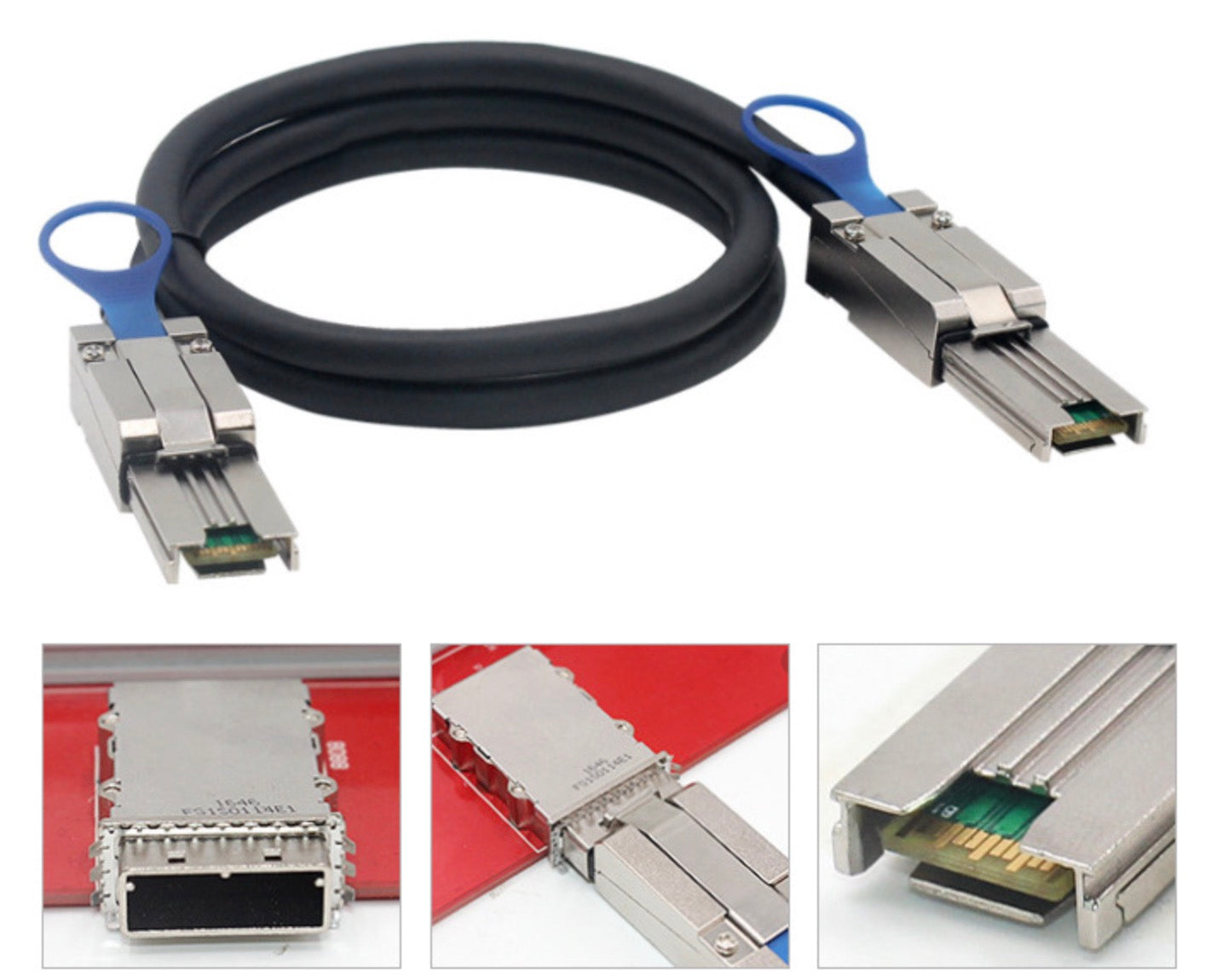 Mini SAS 26 Pin (SFF-8088) to Mini SAS 26 Pin (SFF-8088) External Server Cable 1m