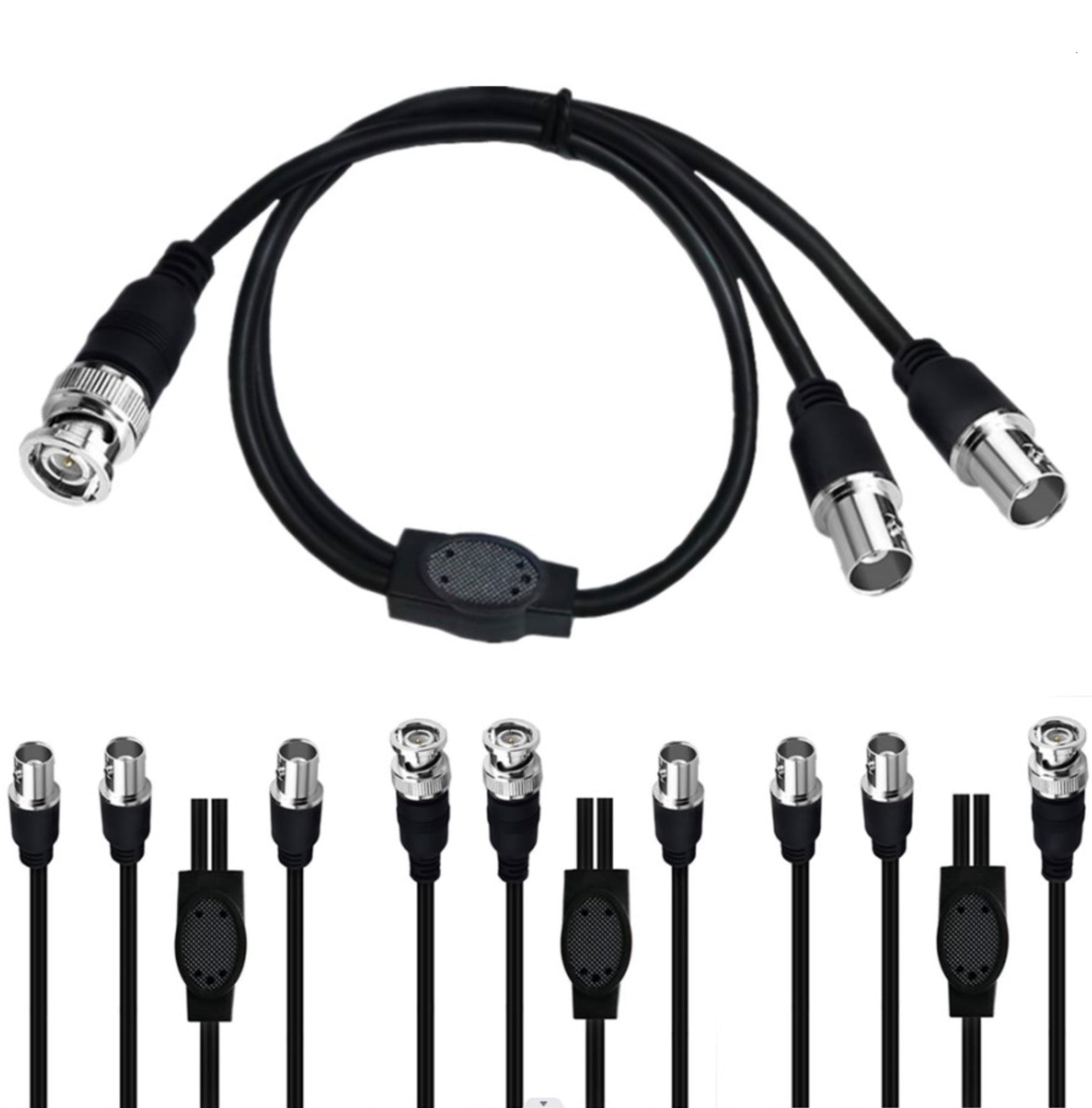 BNC to Dual BNC Cable for Cameras Video Equipment 0.5m