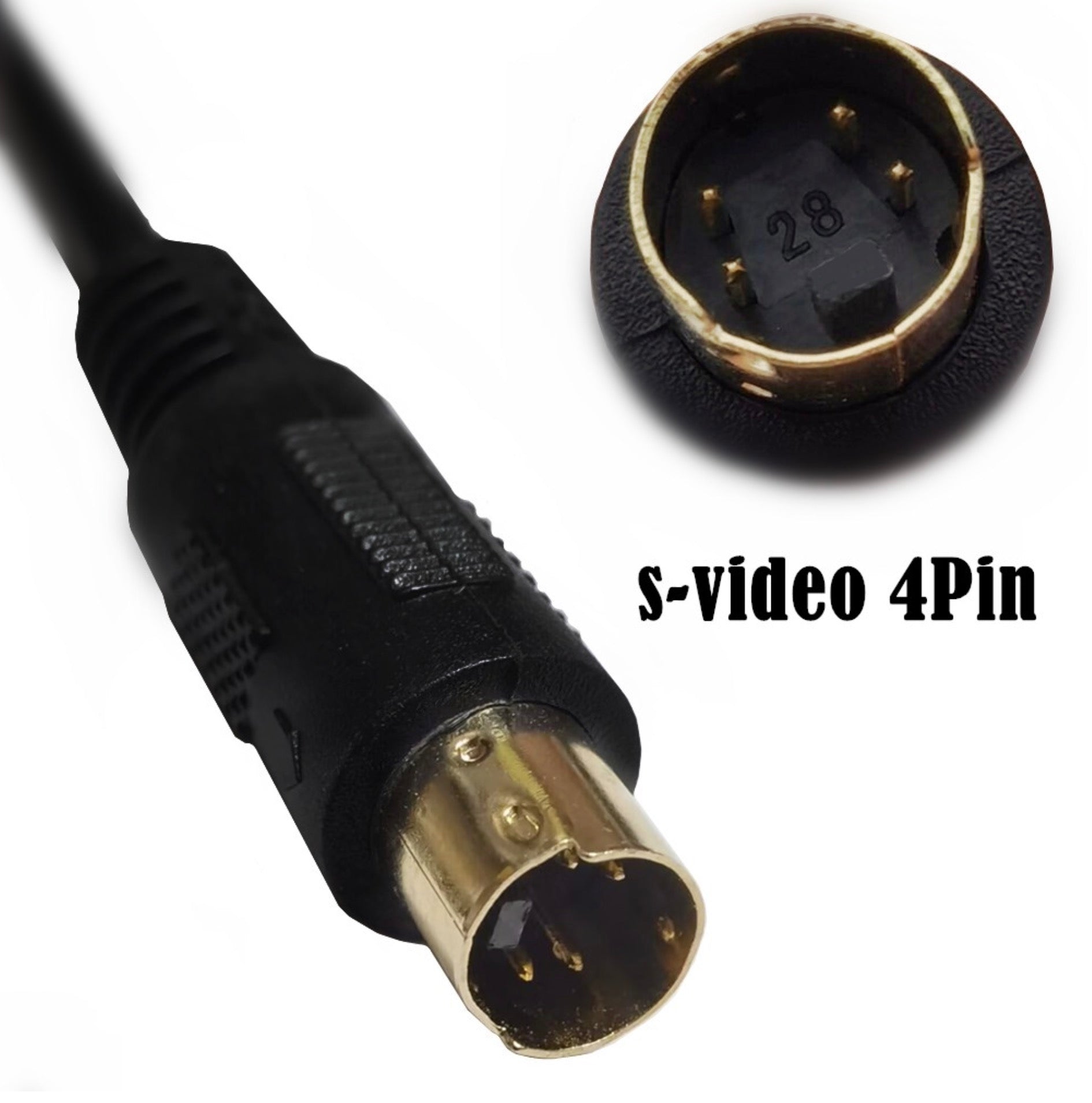 S-Video 4 Pin Male to Male Video Cable