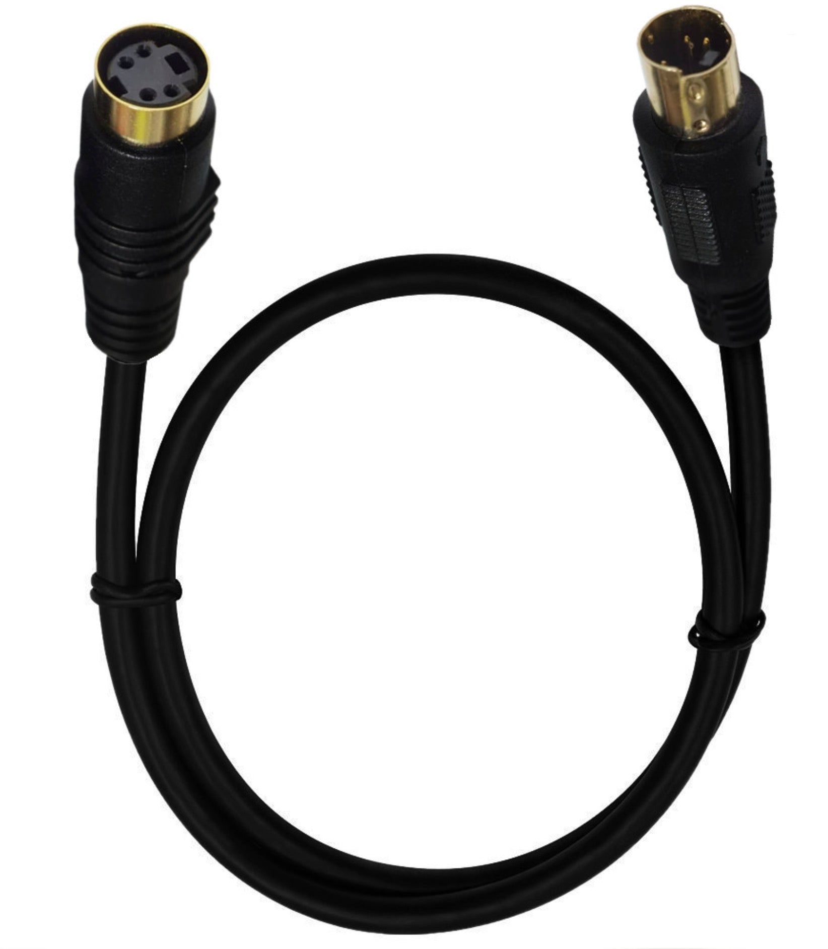 S-Video 4 Pin Male to Female Audio Cable For Home Theater, DSS receivers, VCRs, DVRs/PVRs, Camcorders, DVD Players.