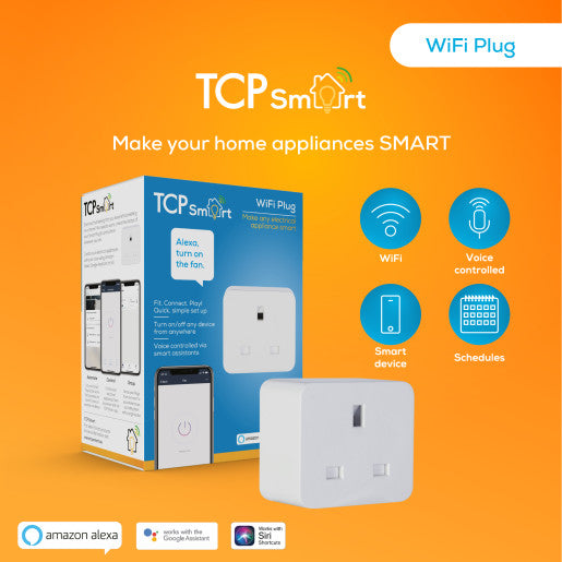 TCP Global Smart Wi-Fi Single Socket UK Plug