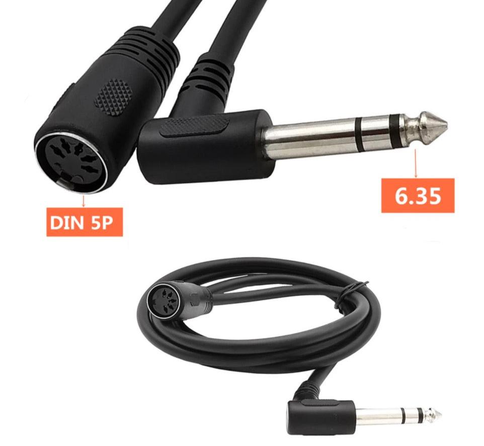 1/4 inch TRS to DIN audio cable 