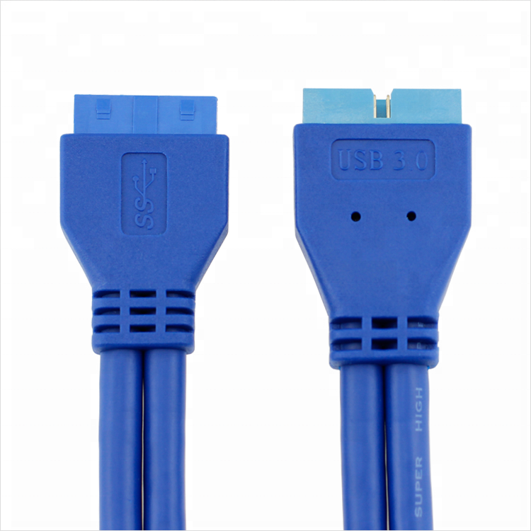 USB 3.0 Motherboard Header 20 Pin Male to Female Extension Cable 0.5m