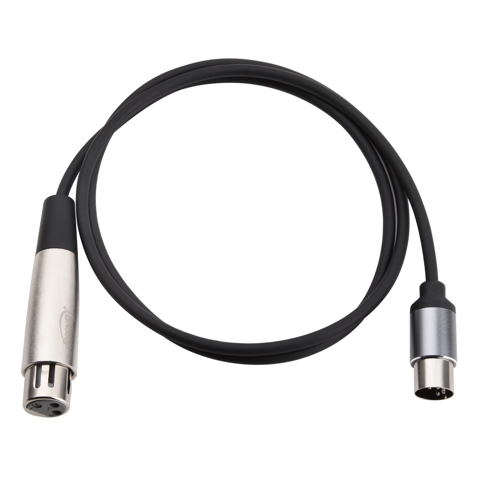 MIDI 5 Pin DIN Male to XLR 3 Pin Female Cable 1m