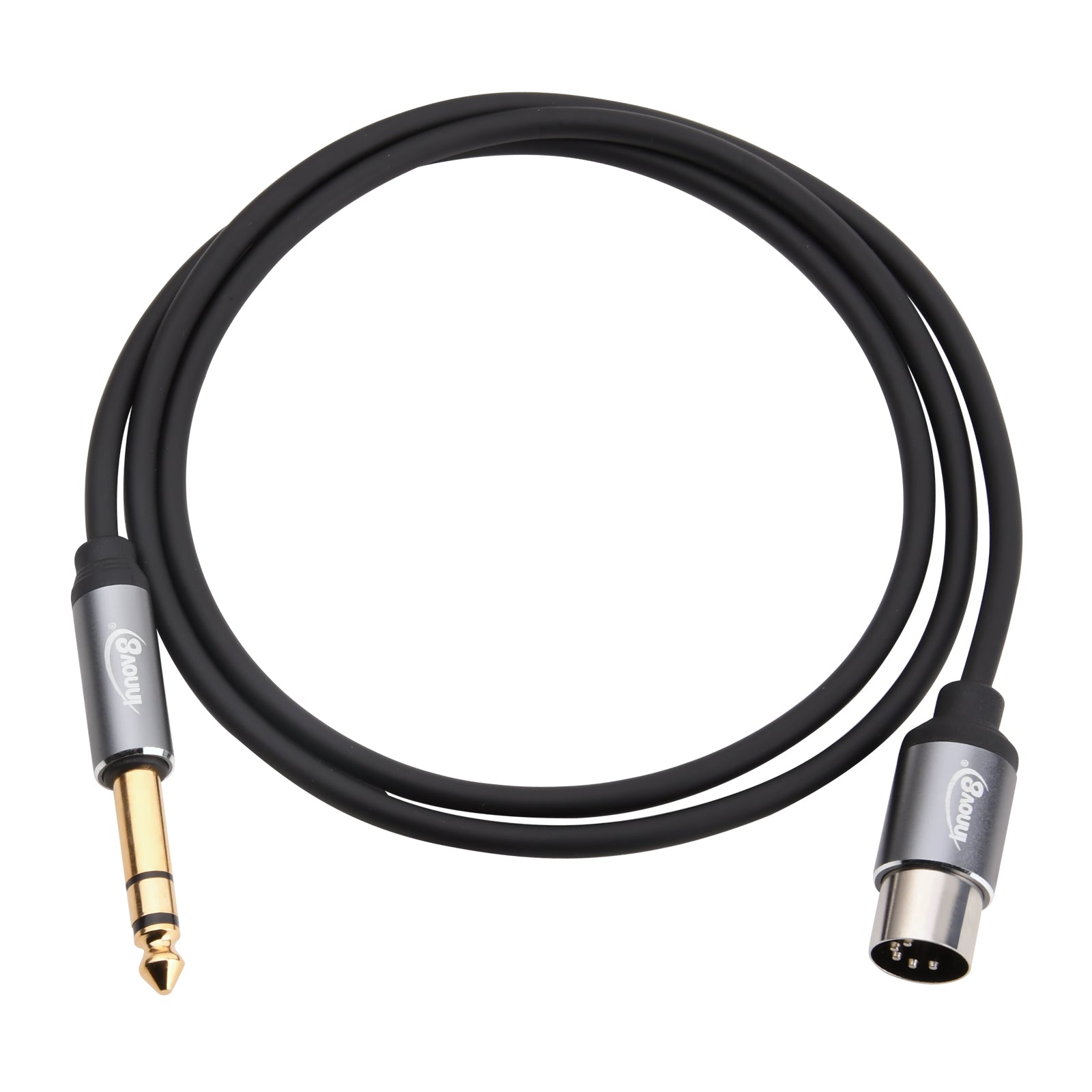 6.35mm (1/4 Inch)TRS Stereo to Din 5 Pin MIDI Male Stereo Audio Cable 1m