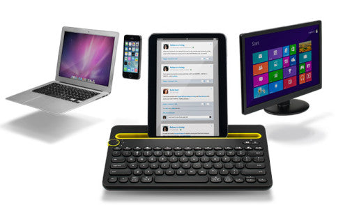 Logitech K480, Mini, Wireless, Bluetooth, QWERTZ, Black, Keyboard
