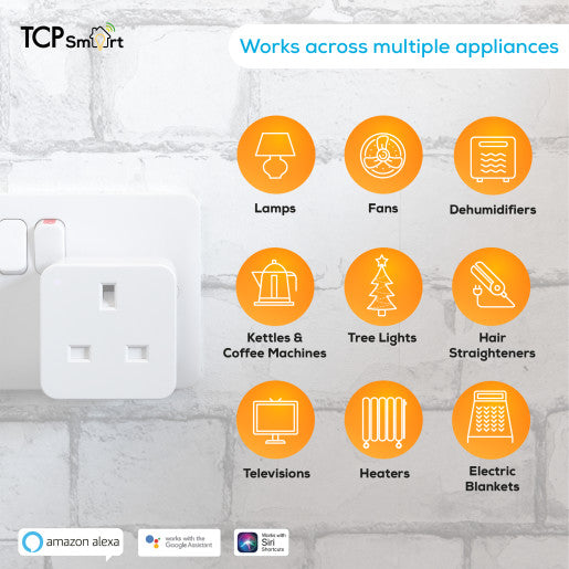 TCP Global Smart Wi-Fi Single Socket UK Plug