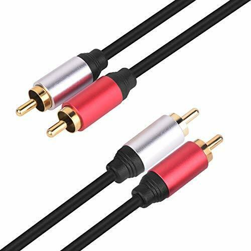 Dual RCA Male to Male Phono Audio Cable for Home Cinema 1.8m