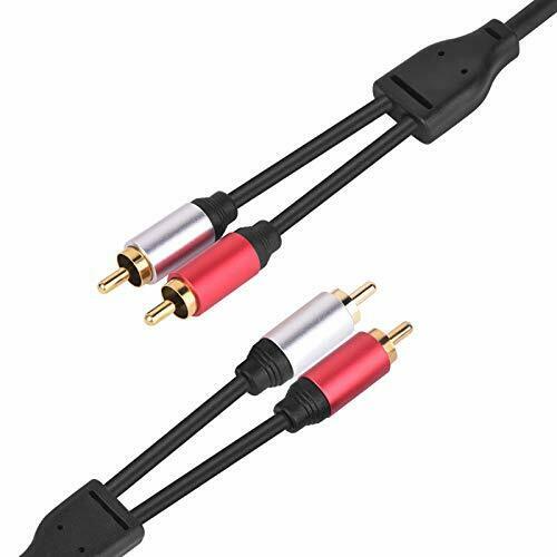 Dual RCA Male to Male Phono Audio Cable for Home Cinema 1.8m