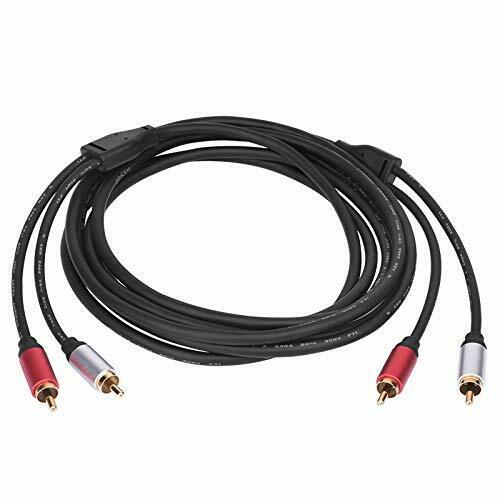 Dual RCA Male to Male Phono Audio Cable for Home Cinema 1.8m