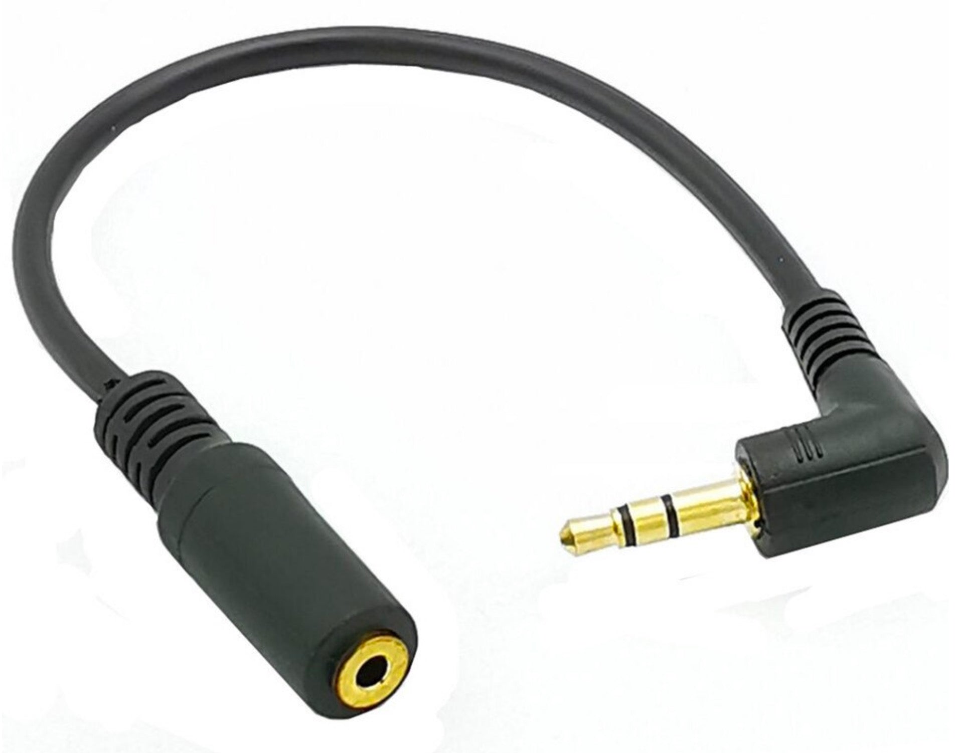 3.5mm 3 Pole Male to 2.5mm 3 Pole Female Stereo Audio Adapter Cable 0.2m