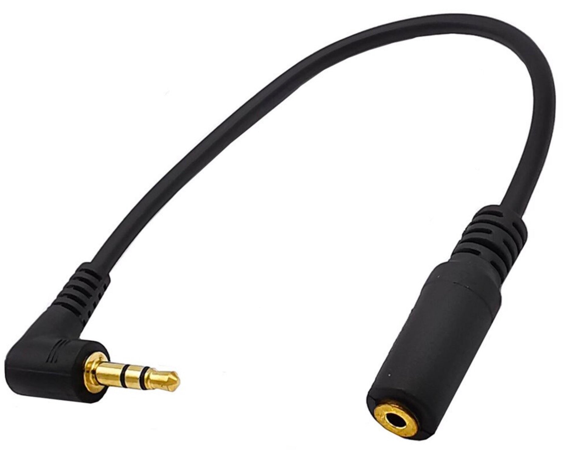 3.5mm 3 Pole Male to 2.5mm 3 Pole Female Stereo Audio Adapter Cable 0.2m