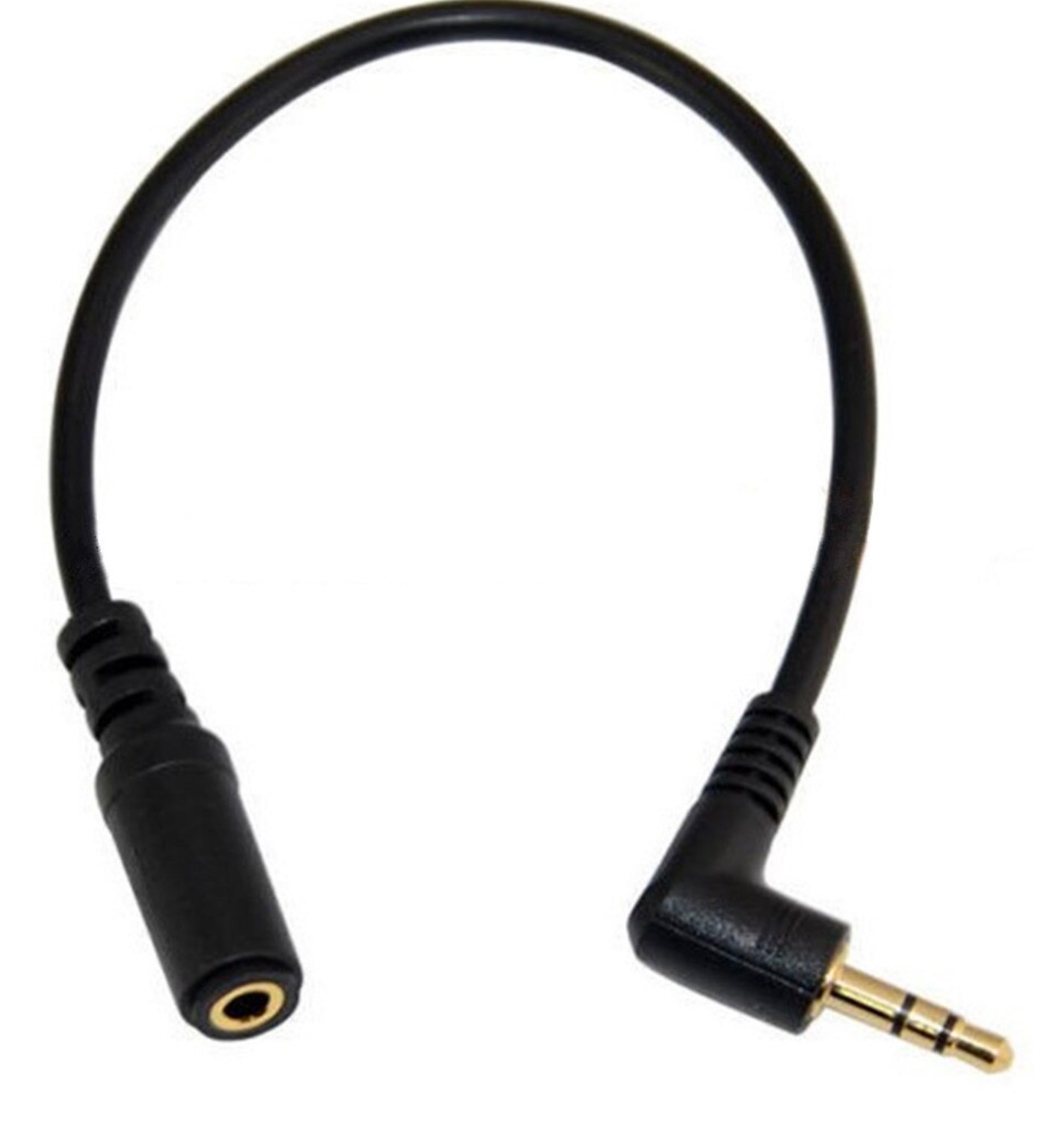 3.5mm 3 Pole Male to Female Stereo Audio Adapter Cable 0.2m