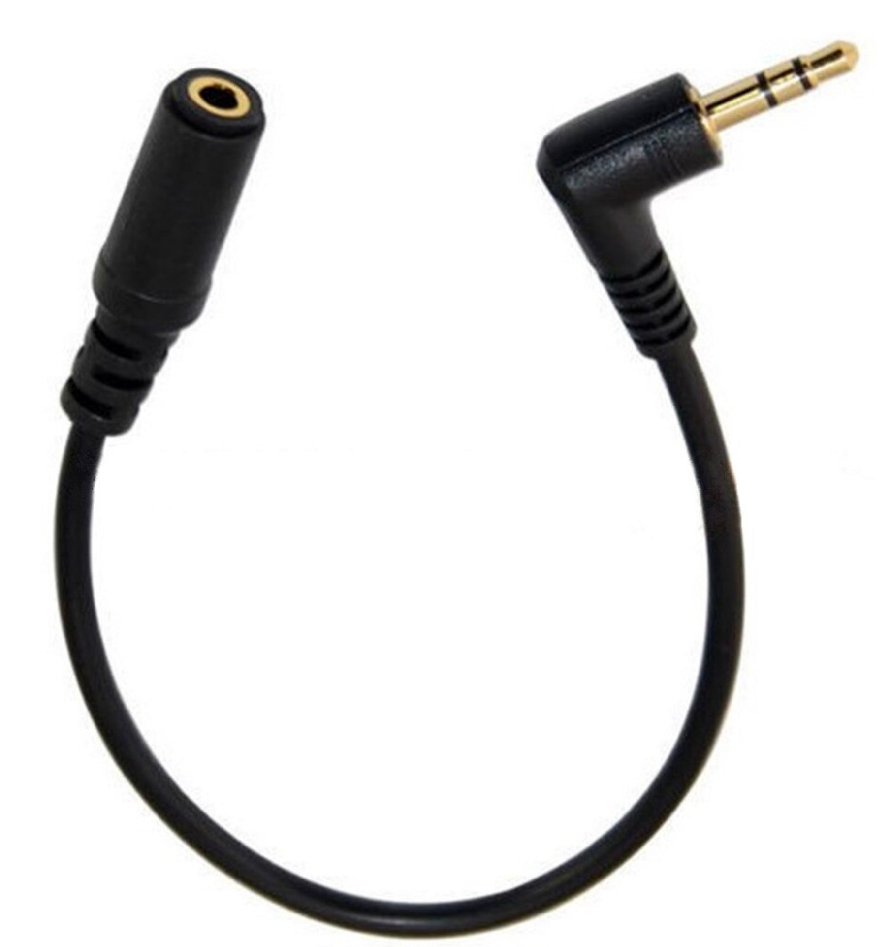 3.5mm 3 Pole Male to Female Stereo Audio Adapter Cable 0.2m