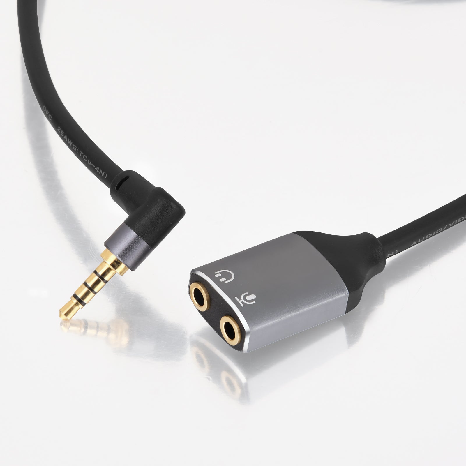 3.5mm audio splitter for PC headset and microphone