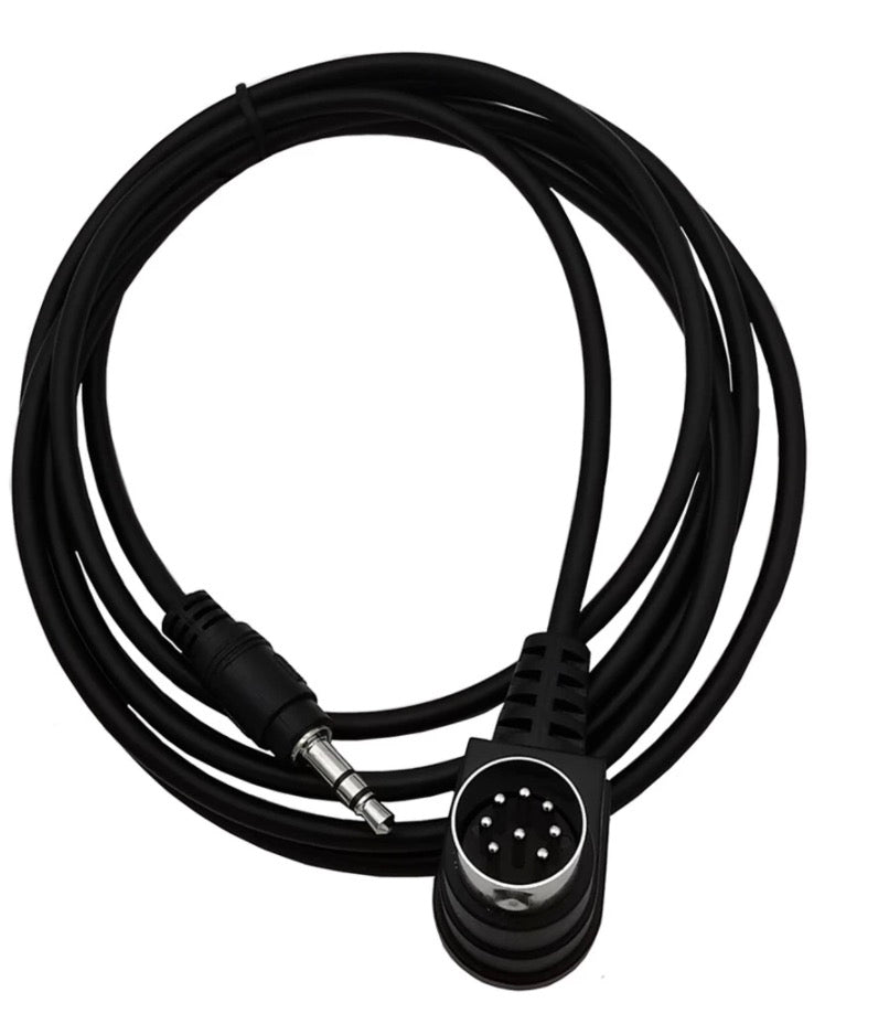 Close-up of 3.5mm stereo male plug