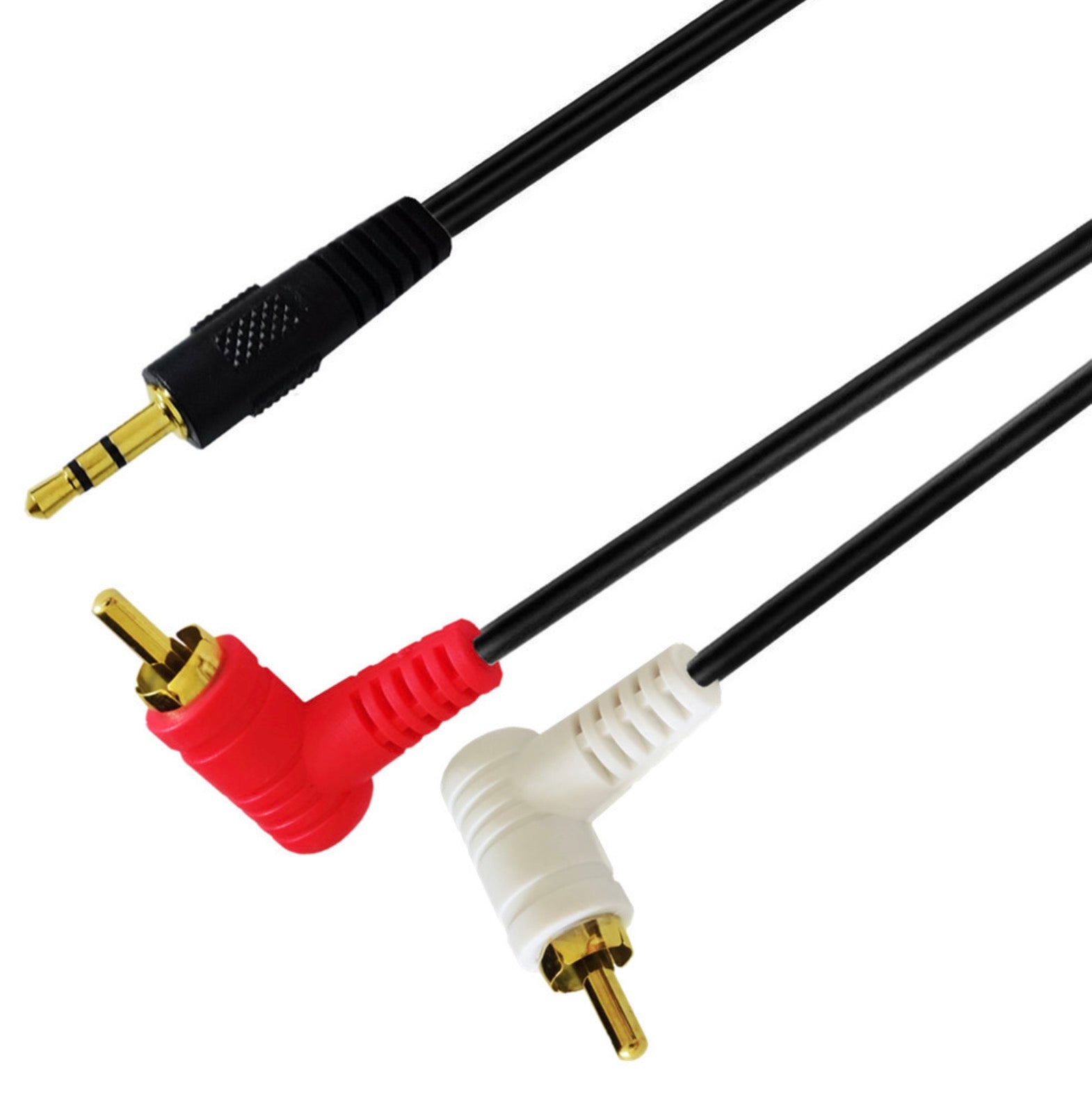 3.5mm to RCA stereo cable with gold plated connectors