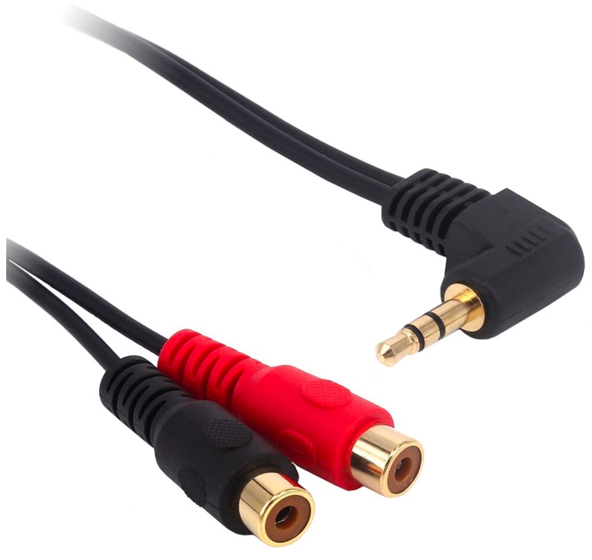 3.5mm TRS (1/8 in) Jack Male to 2 RCA Phono Female Stereo Audio Y Cable 0.2m
