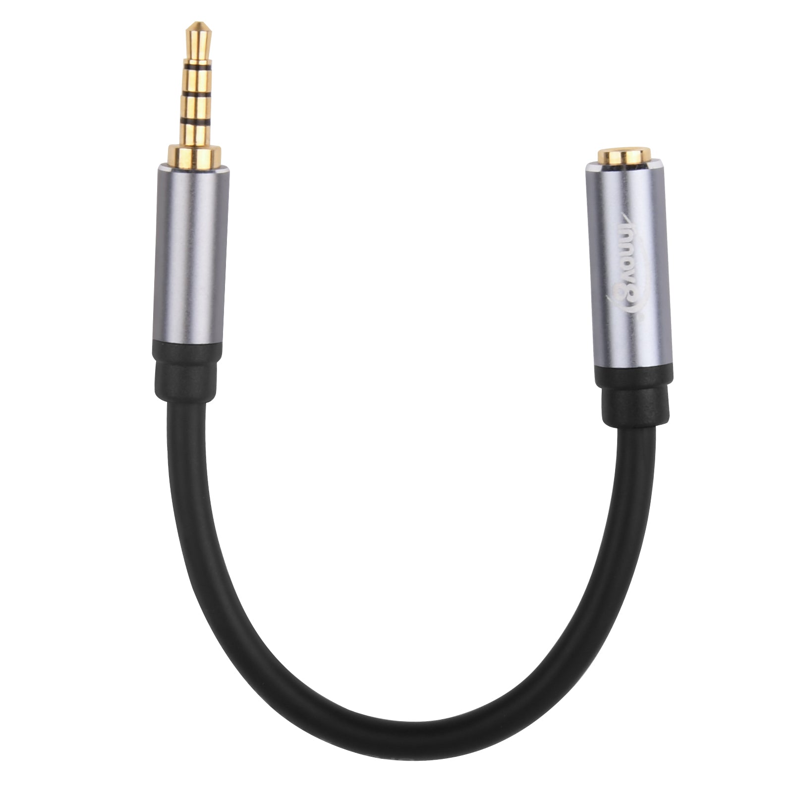 3.5mm 4 Pole Male to Female Stereo Aux Audio Extension Cable 0.15m