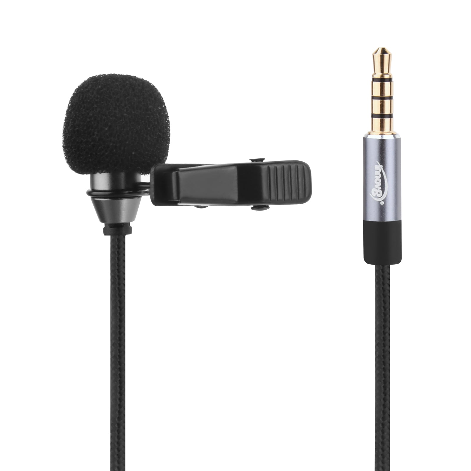 3.5mm Omnidirectional Condenser Clip-on Microphone For Phone PC