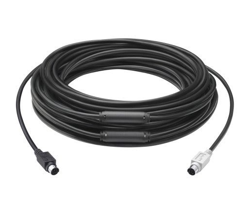 Logitech GROUP 15m Extender Cable PS/2 cable 6-pin Mini-DIN Black